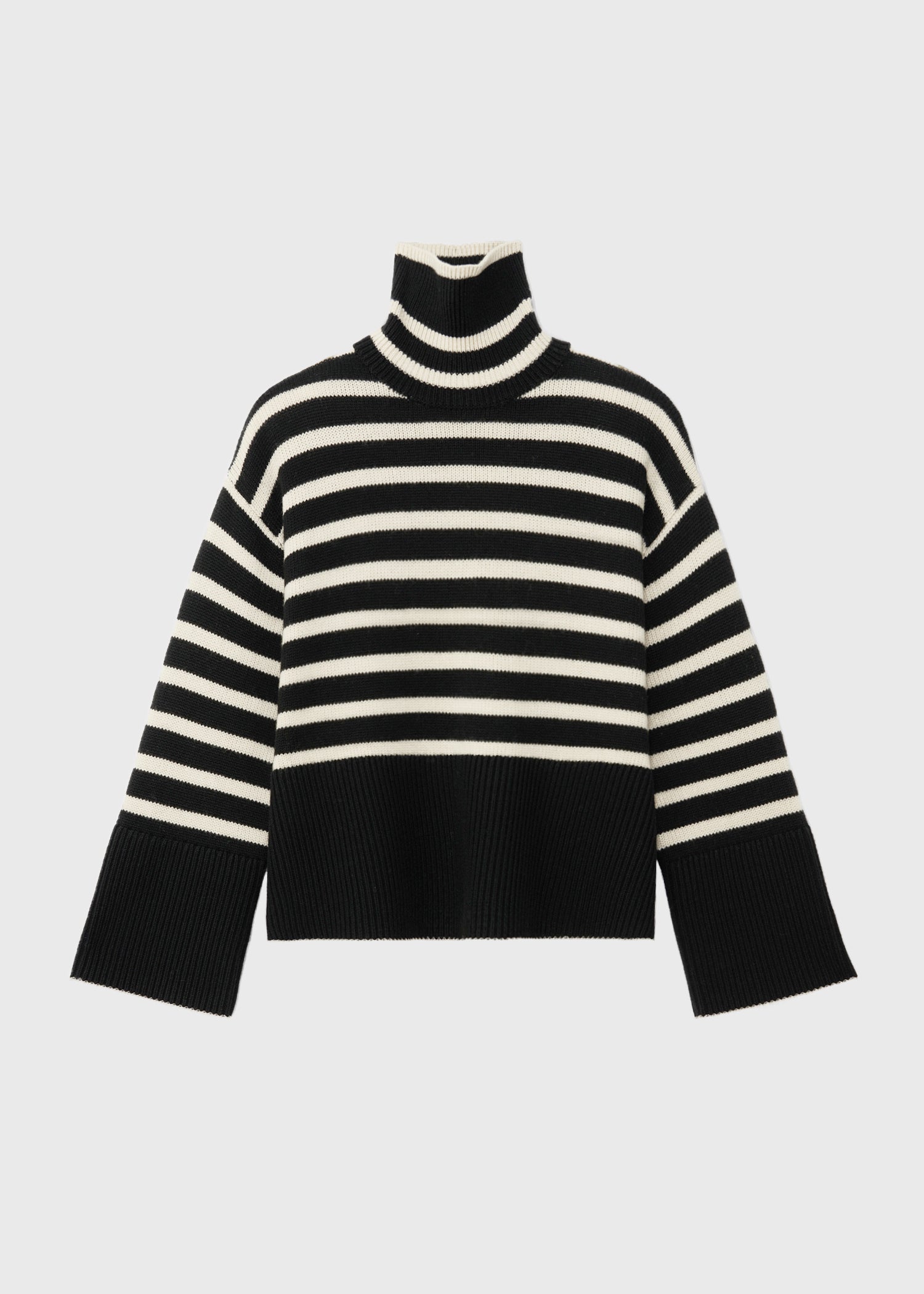 Striped turtleneck jumper outlet