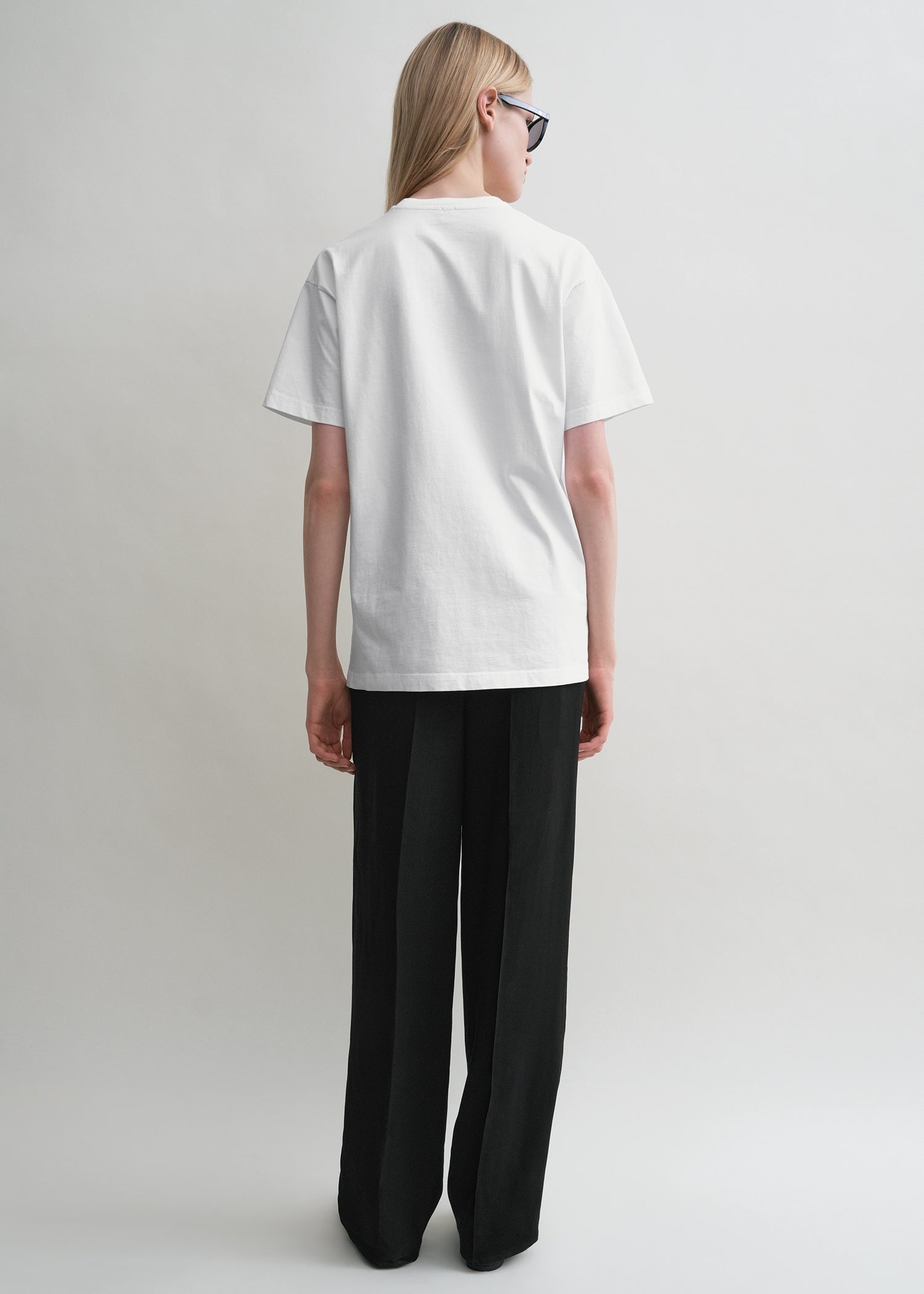 Straight cotton tee off-white