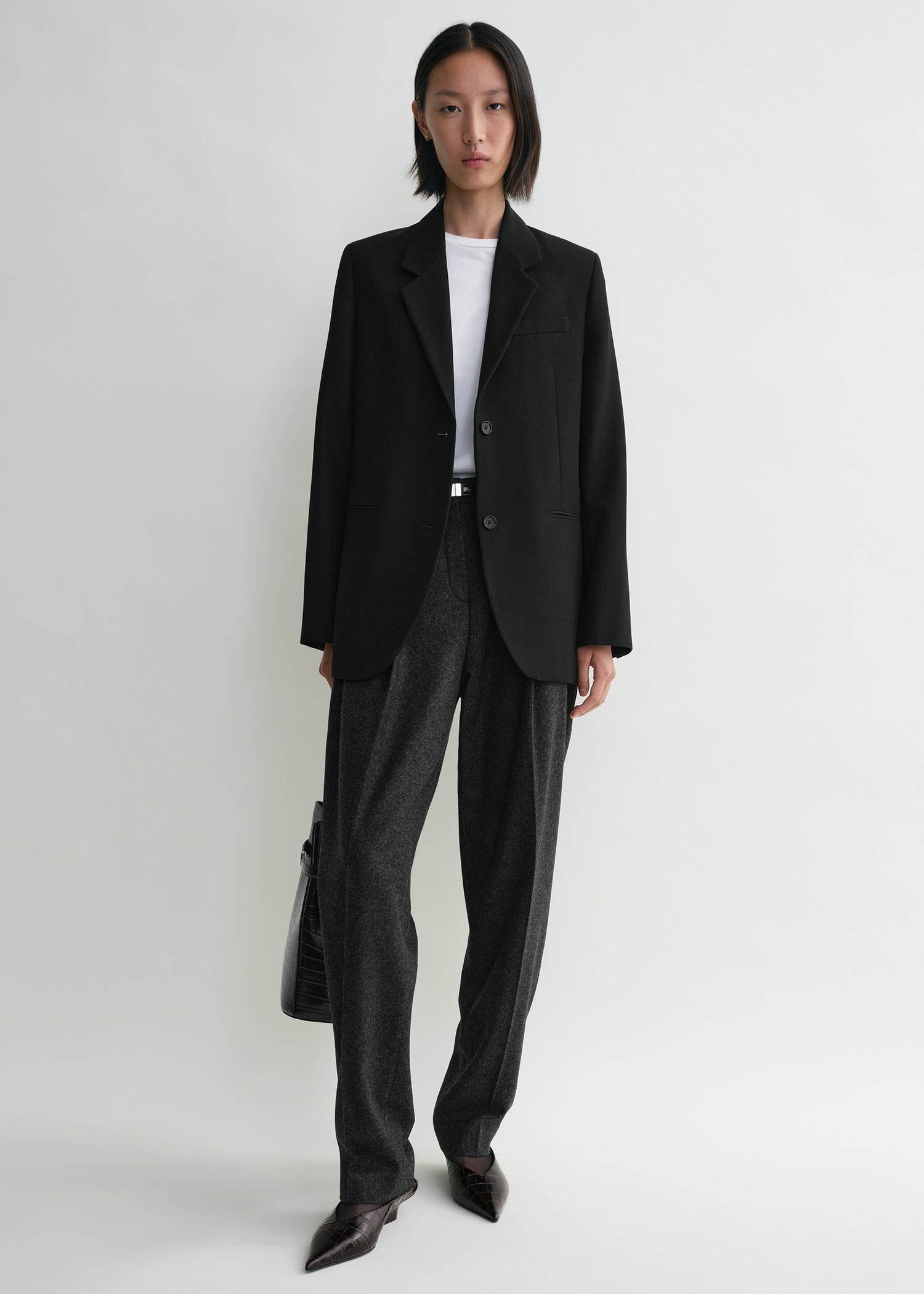 Tailored suit jacket black – TOTEME