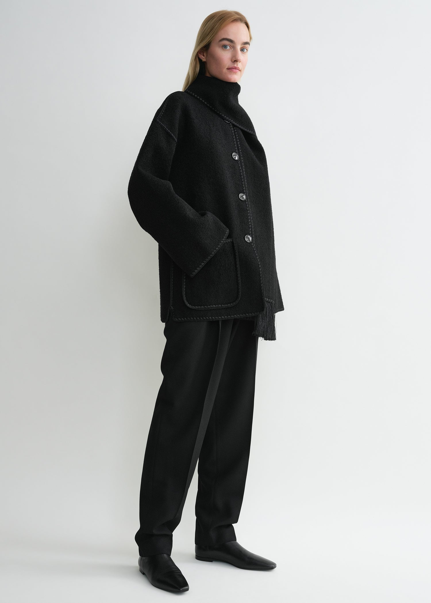 Toteme chelsea coat black best sale