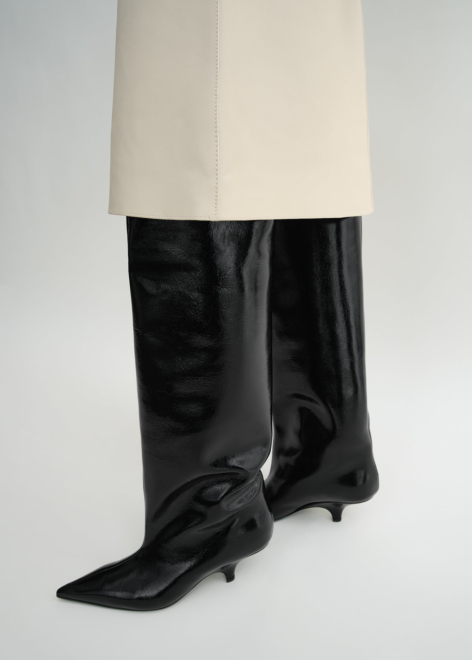 The Wedge Heel Boot black TOTEME