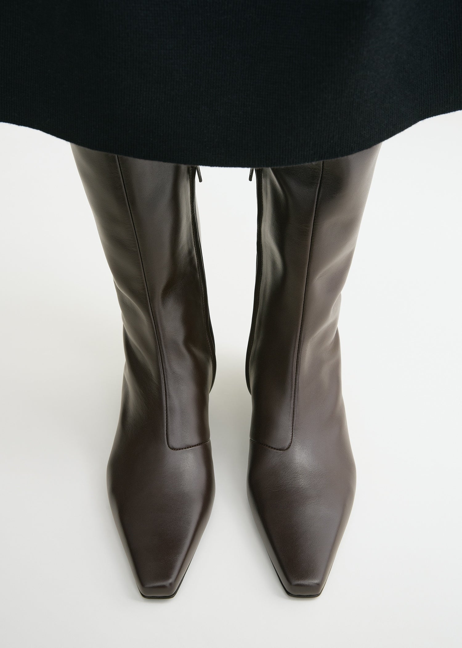 Slim knee high boots top