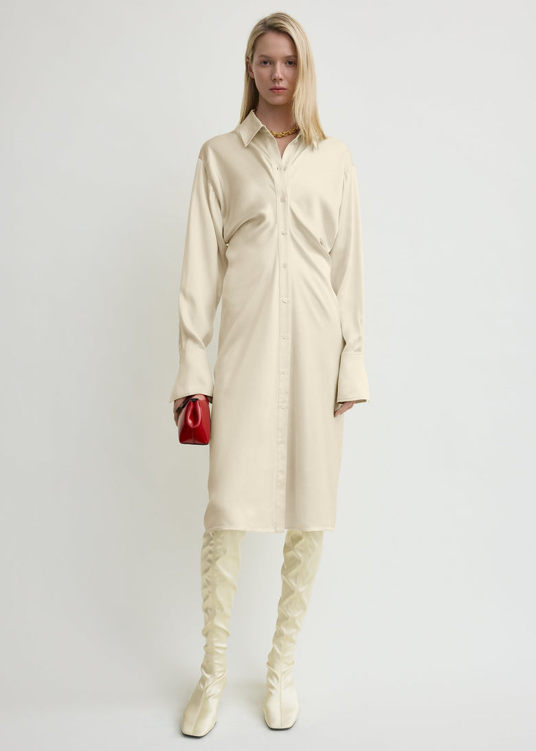 Slouch shirtdress snow