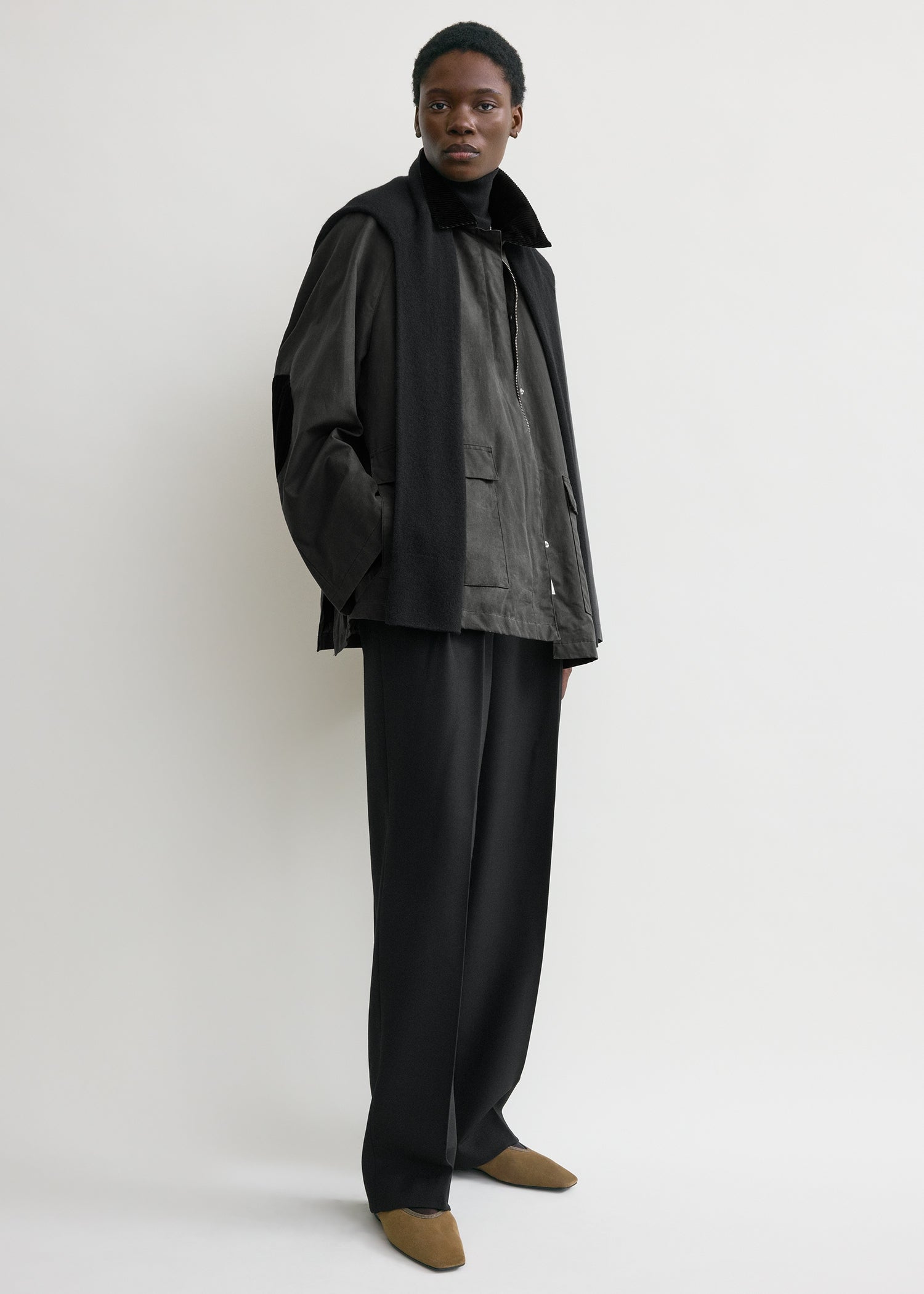 Country jacket washed black