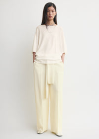 Longline tee knit white