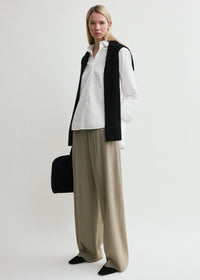 Signature cotton shirt white