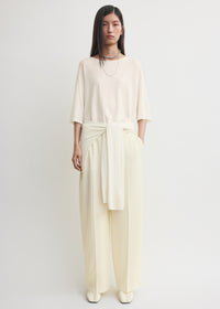 Wide fluid trousers ecru