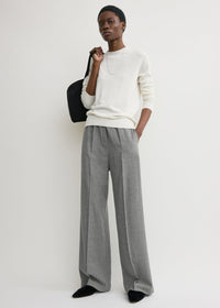 Fluid winter trousers mid grey