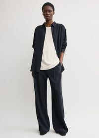 Fluid winter trousers navy