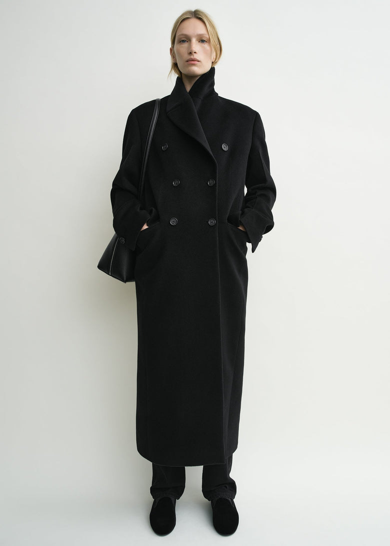 Broad coat black petite