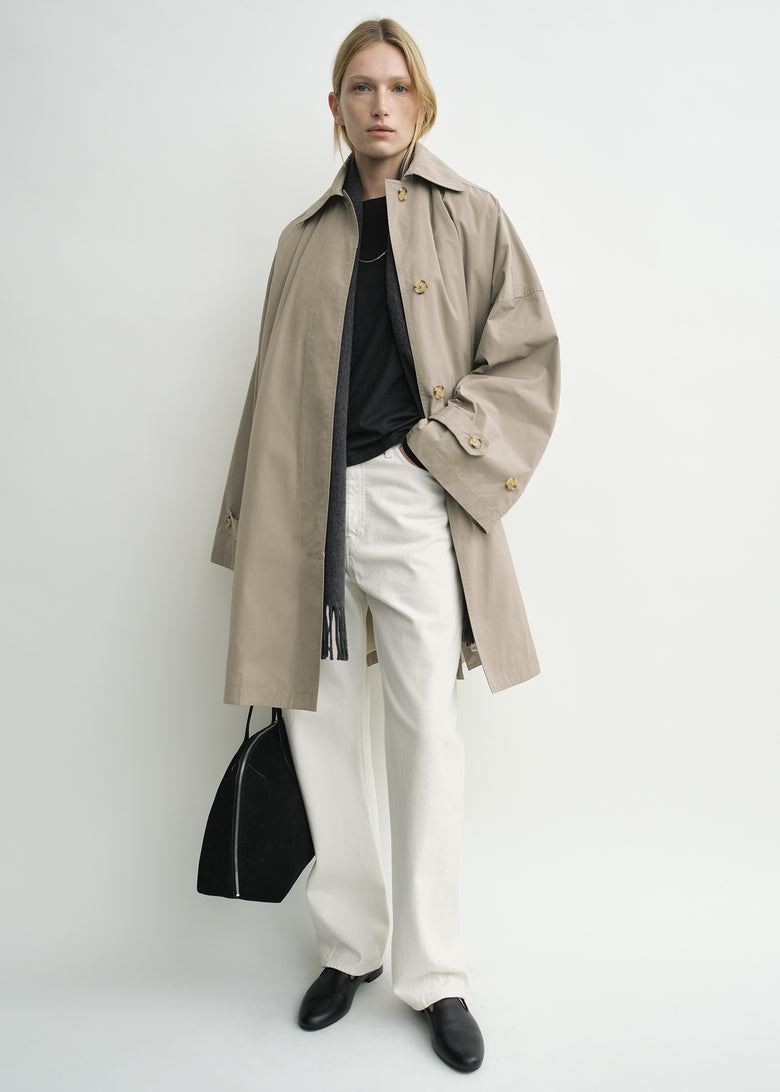 Car coat taupe petite