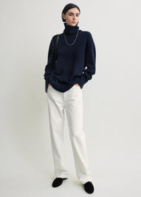 Cashmere turtleneck navy