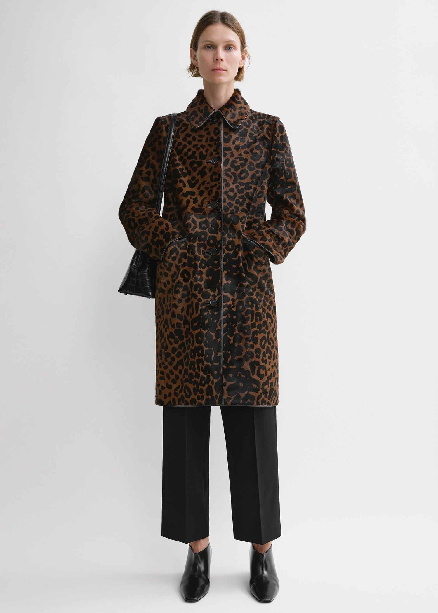 Leopard overcoats on sale