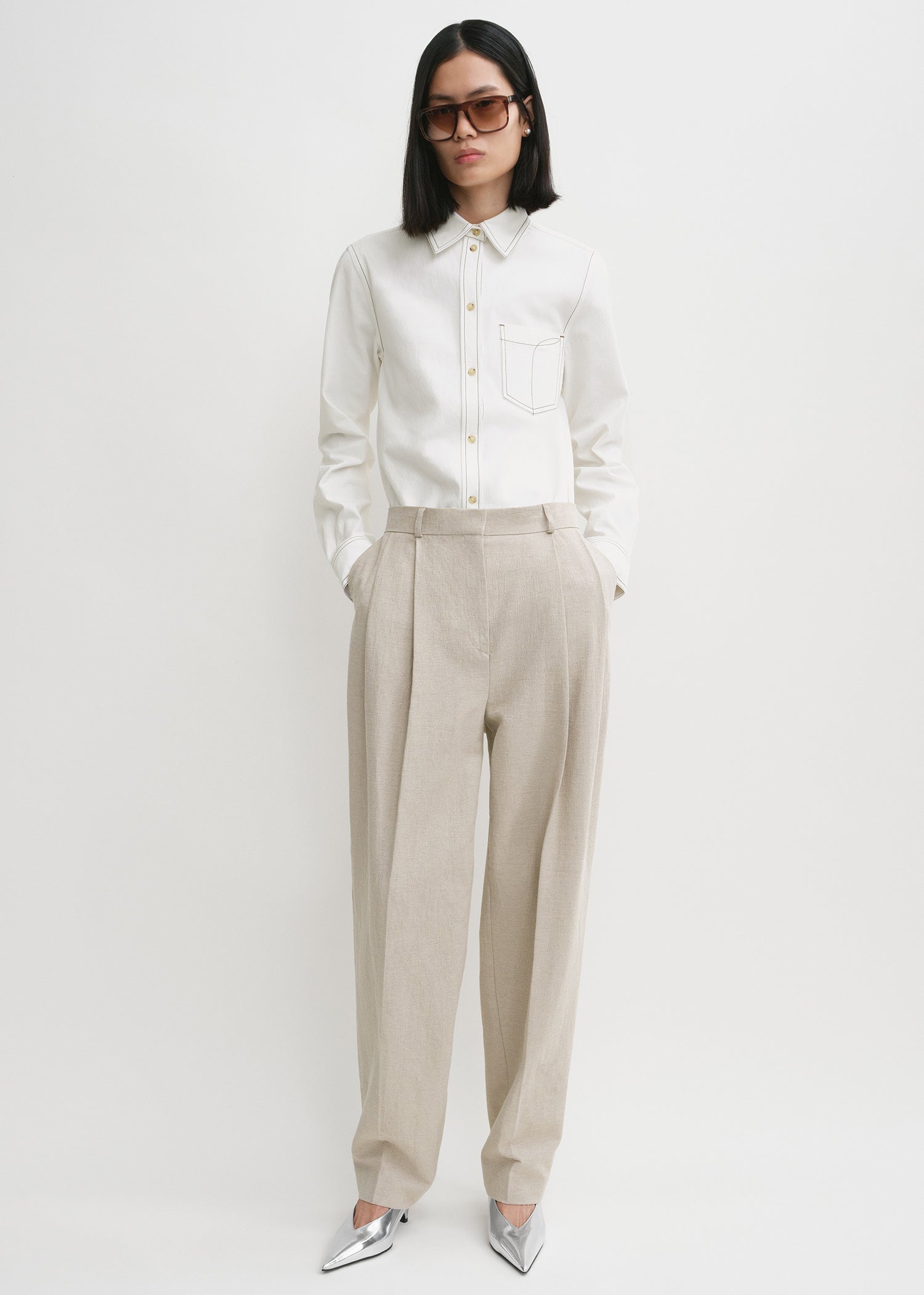 Toteme capri shirt white cheap
