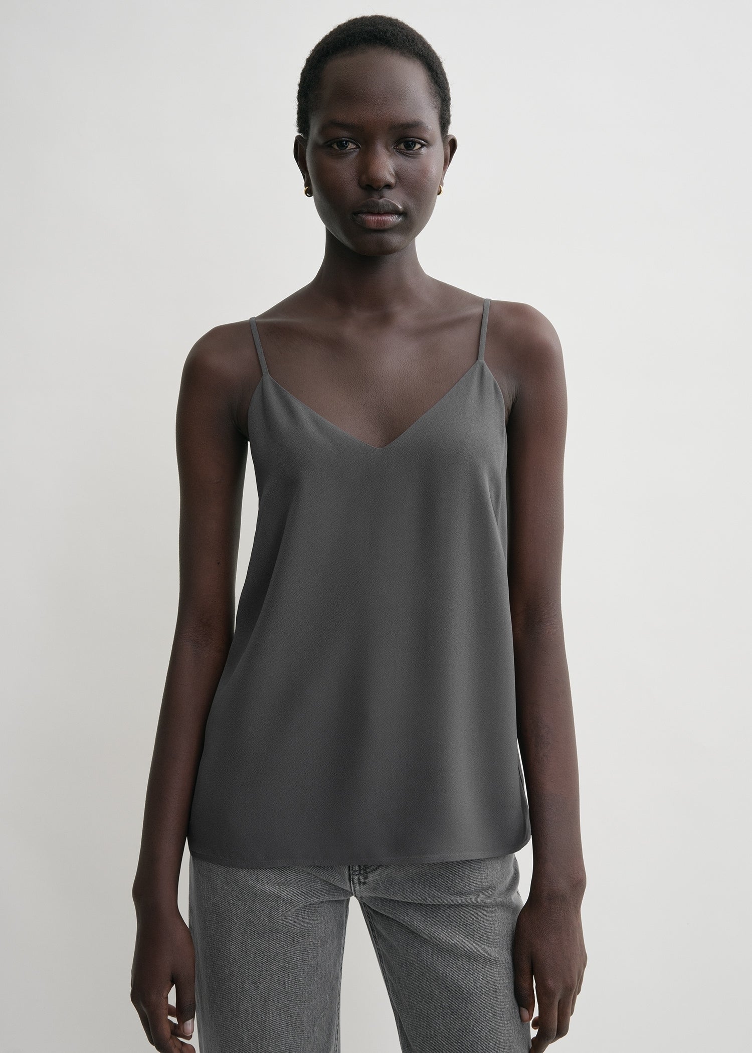 Satin cami top on sale