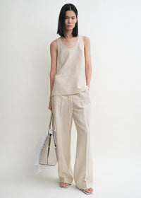 Scoop tank top oyster