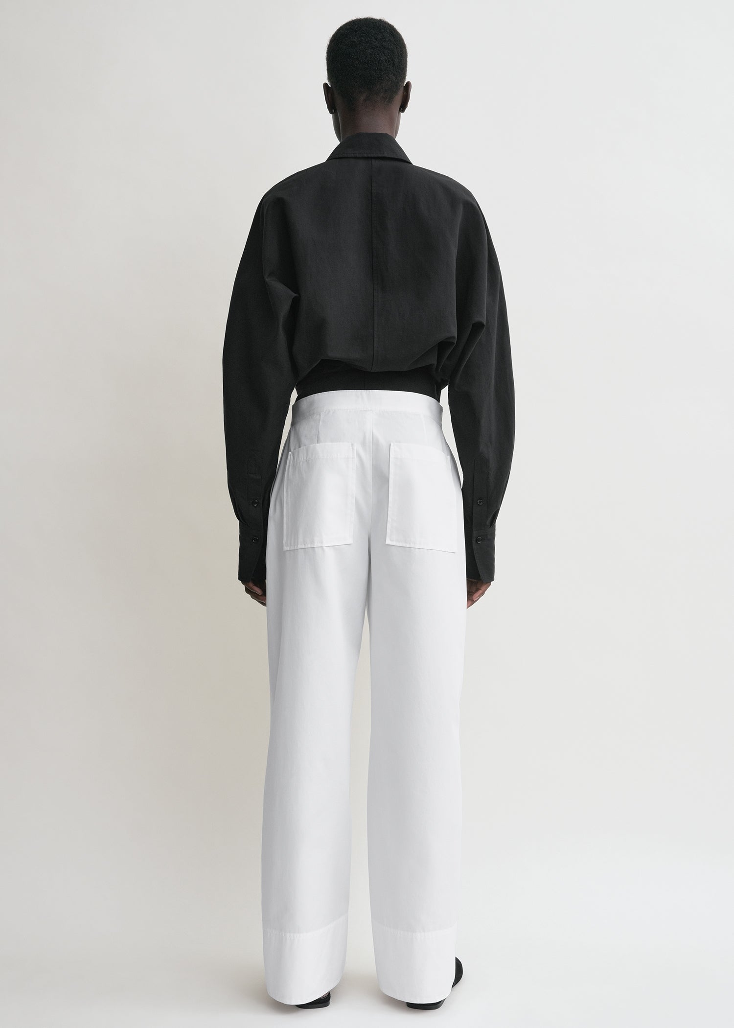 Wrap blouse black
