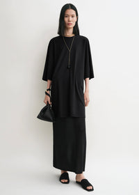 Relaxed tee dress black