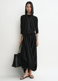 Cocoon skirt black
