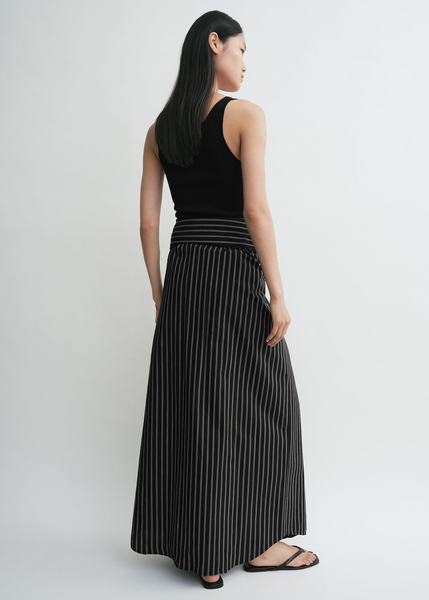 Compact knit tank black