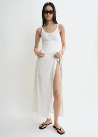 Wrap skirt off-white