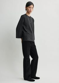 Wide-sleeve tee black