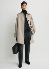 Winter car coat beige petite