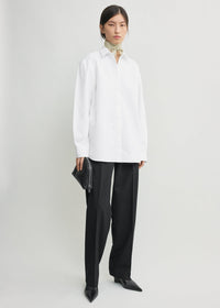 Classic poplin shirt white