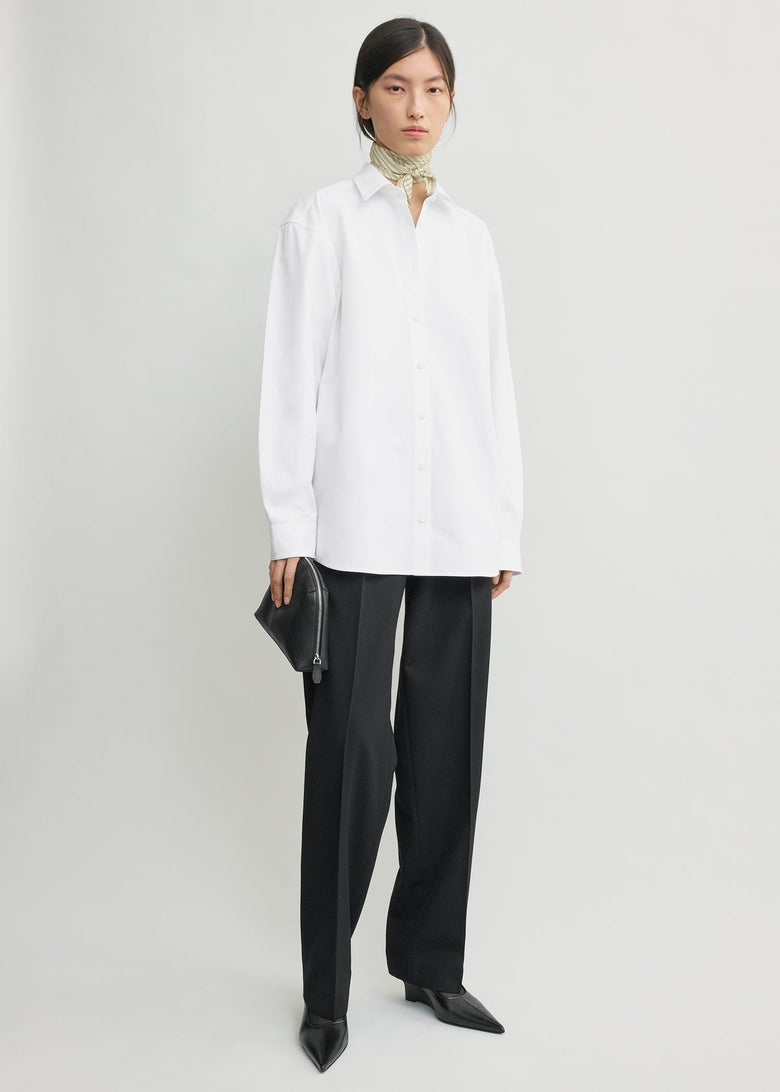 Classic poplin shirt white