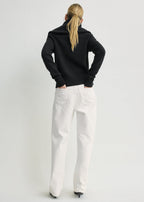 Funnel wool knit black