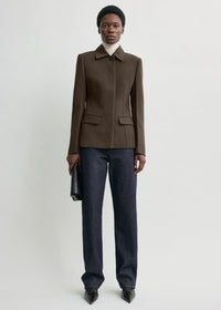 Cinched pocket jacket bark