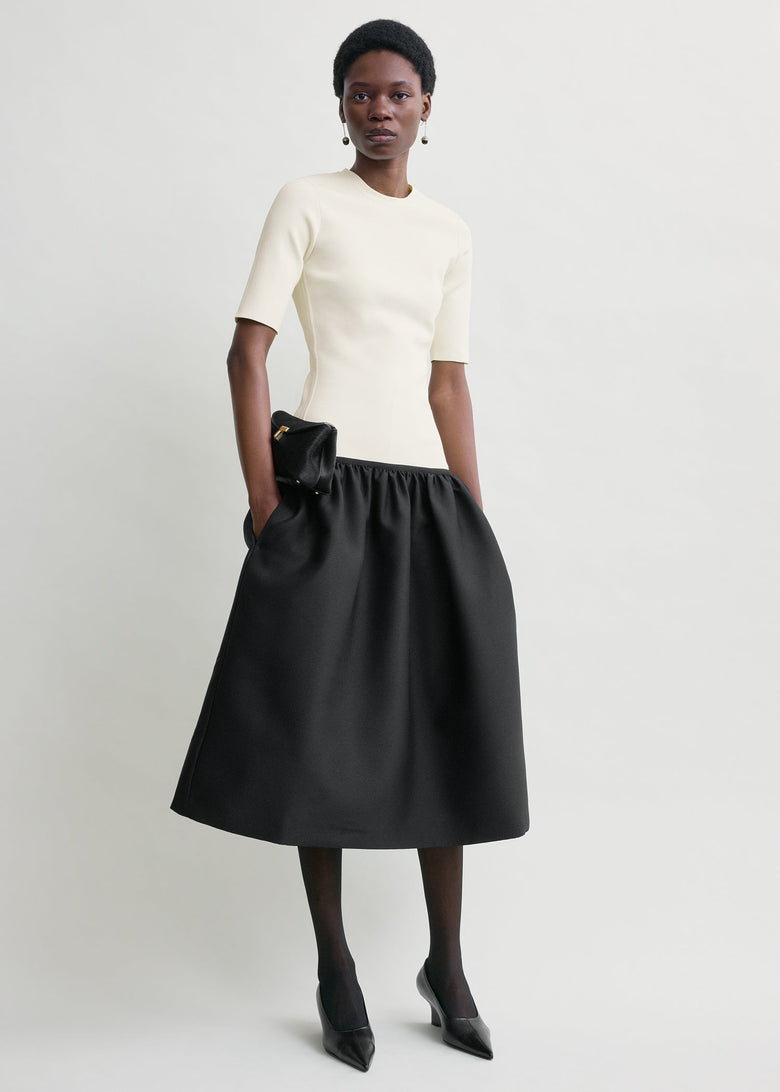 Twinflower tee dress ecru