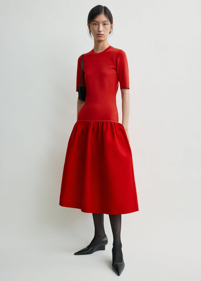 Twinflower tee dress poppy petite