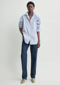 Classic stripe shirt ice/azure