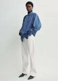 Oversized striped shirt blue/navy petite