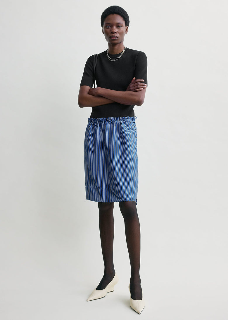 Striped mini skirt blue/navy