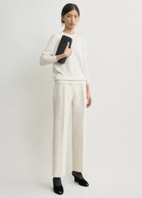 Slim evening trousers ecru