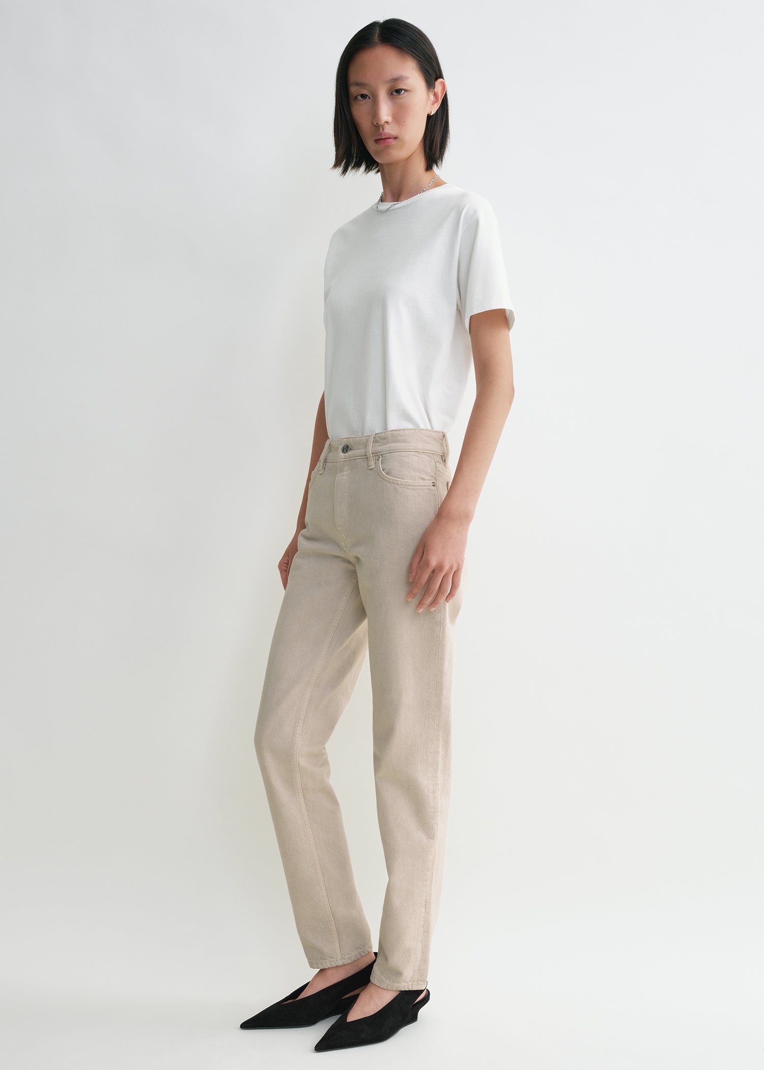 Low taper denim smoke