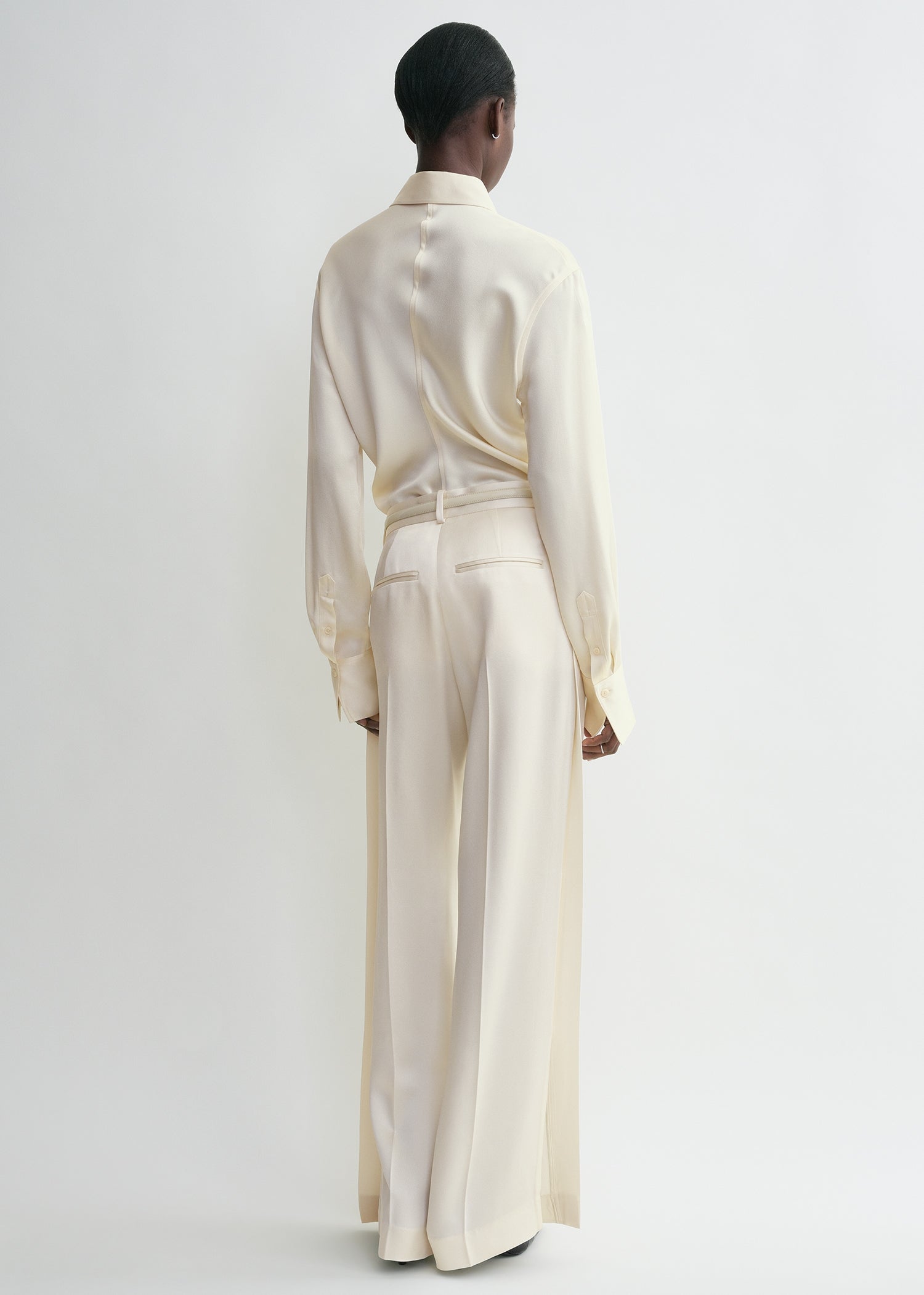 Slouch waist shirt macadamia