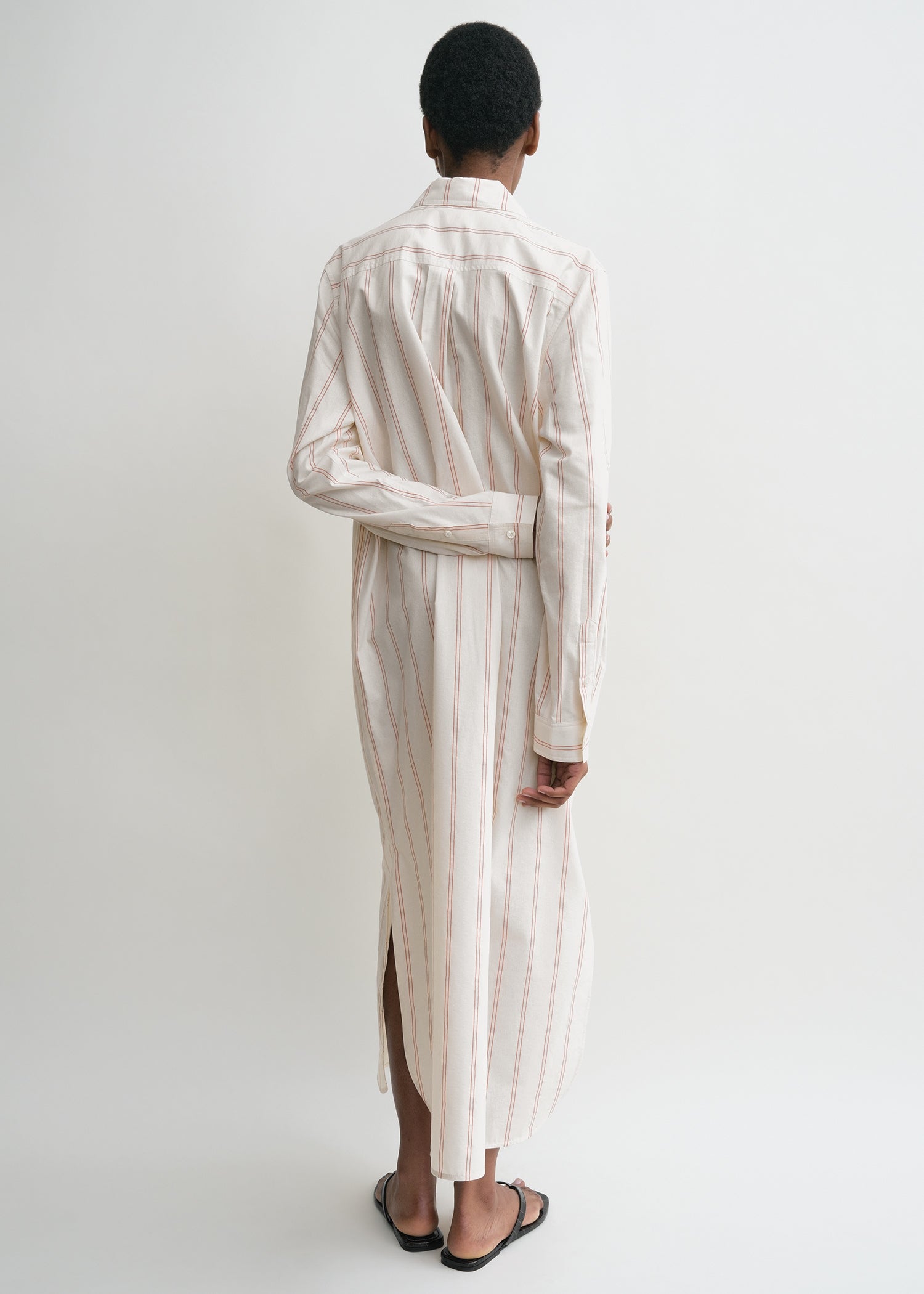 Striped tunic dress ecru/blossom
