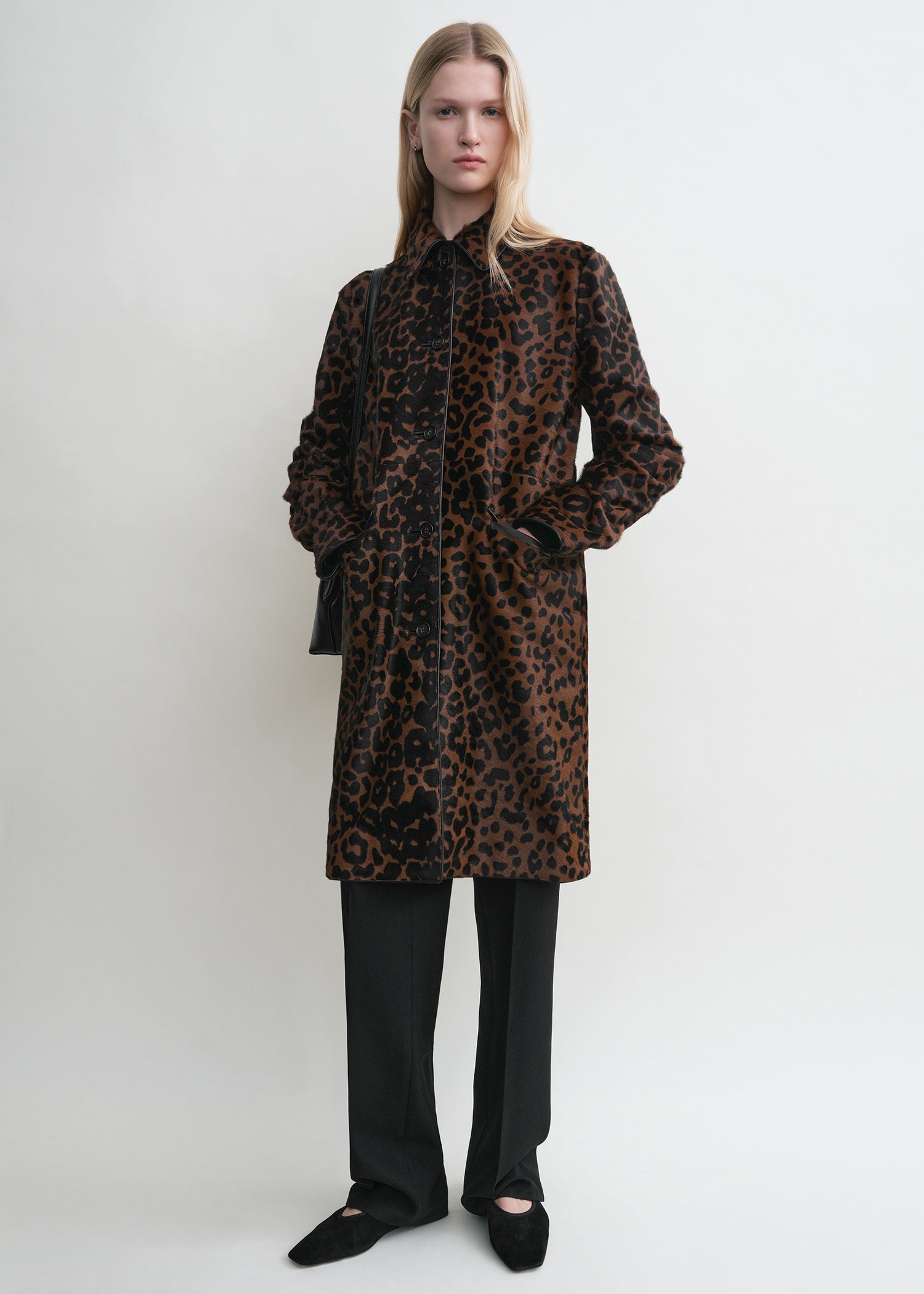 Pony hair coat leopard