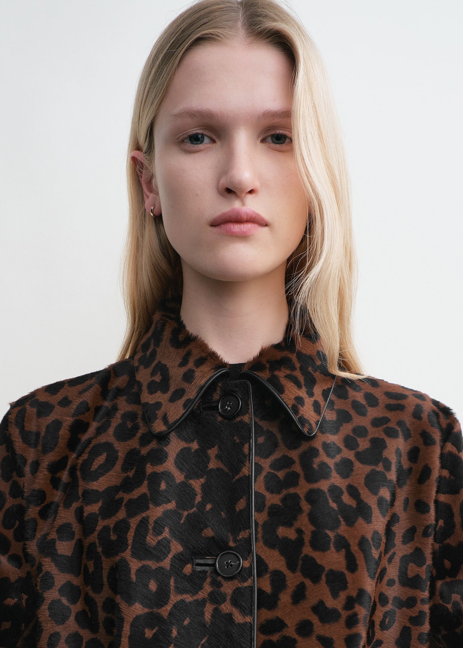 Pony hair coat leopard