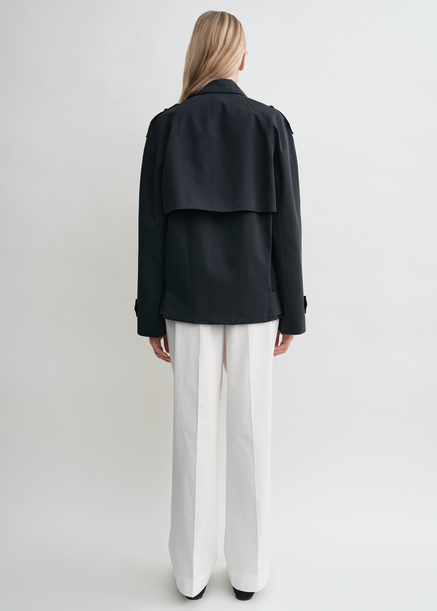 Short cotton trench nightfall