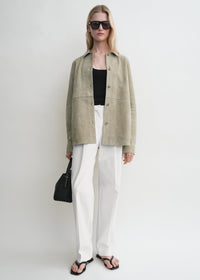 Soft suede shirt desert