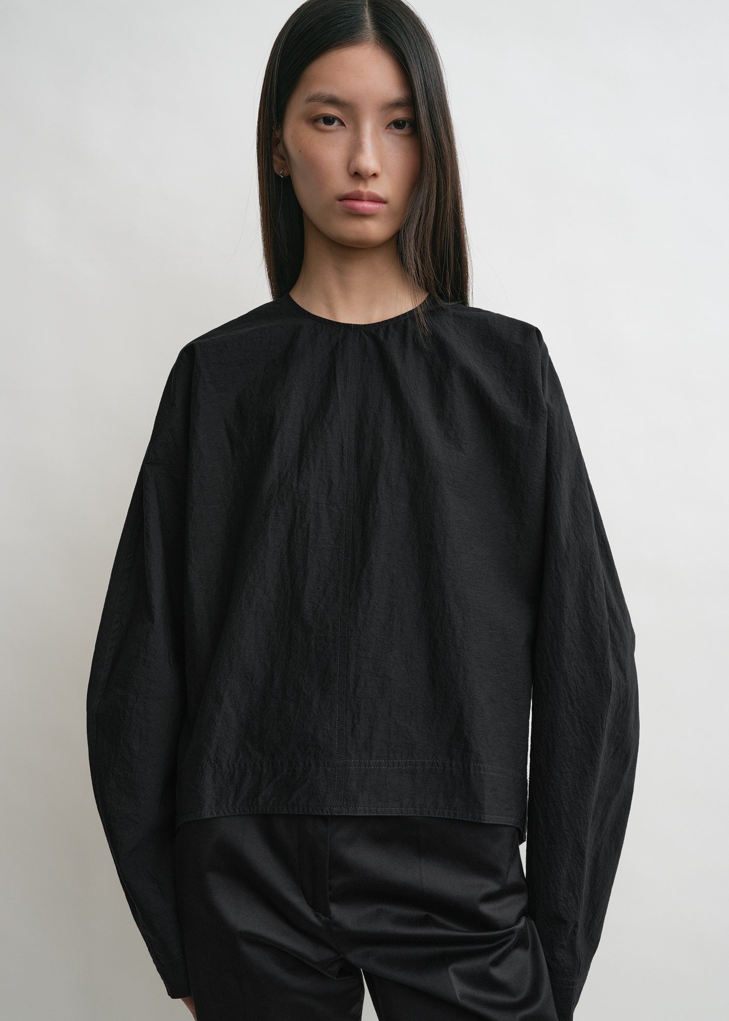 Batwing top black