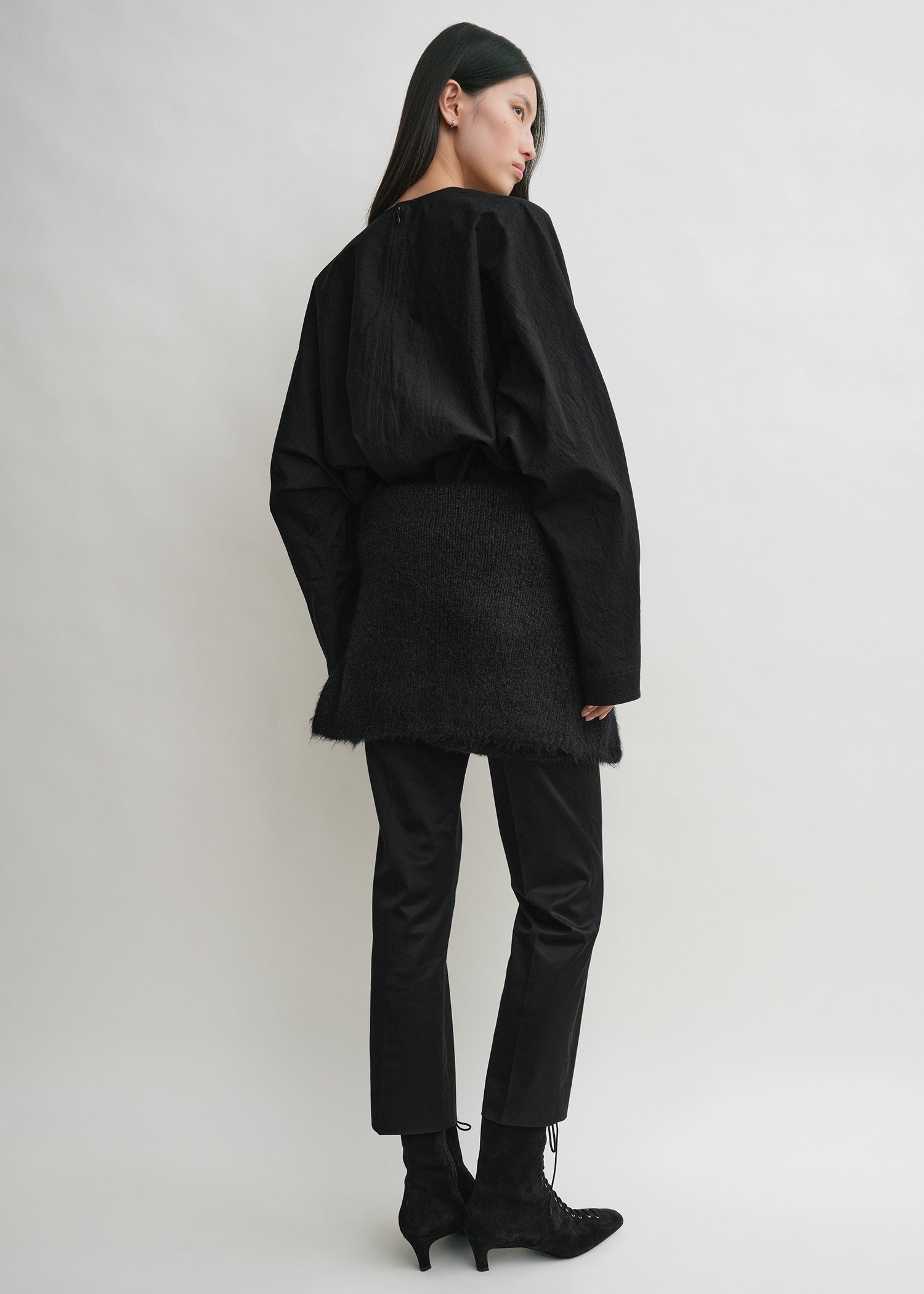 Batwing top black