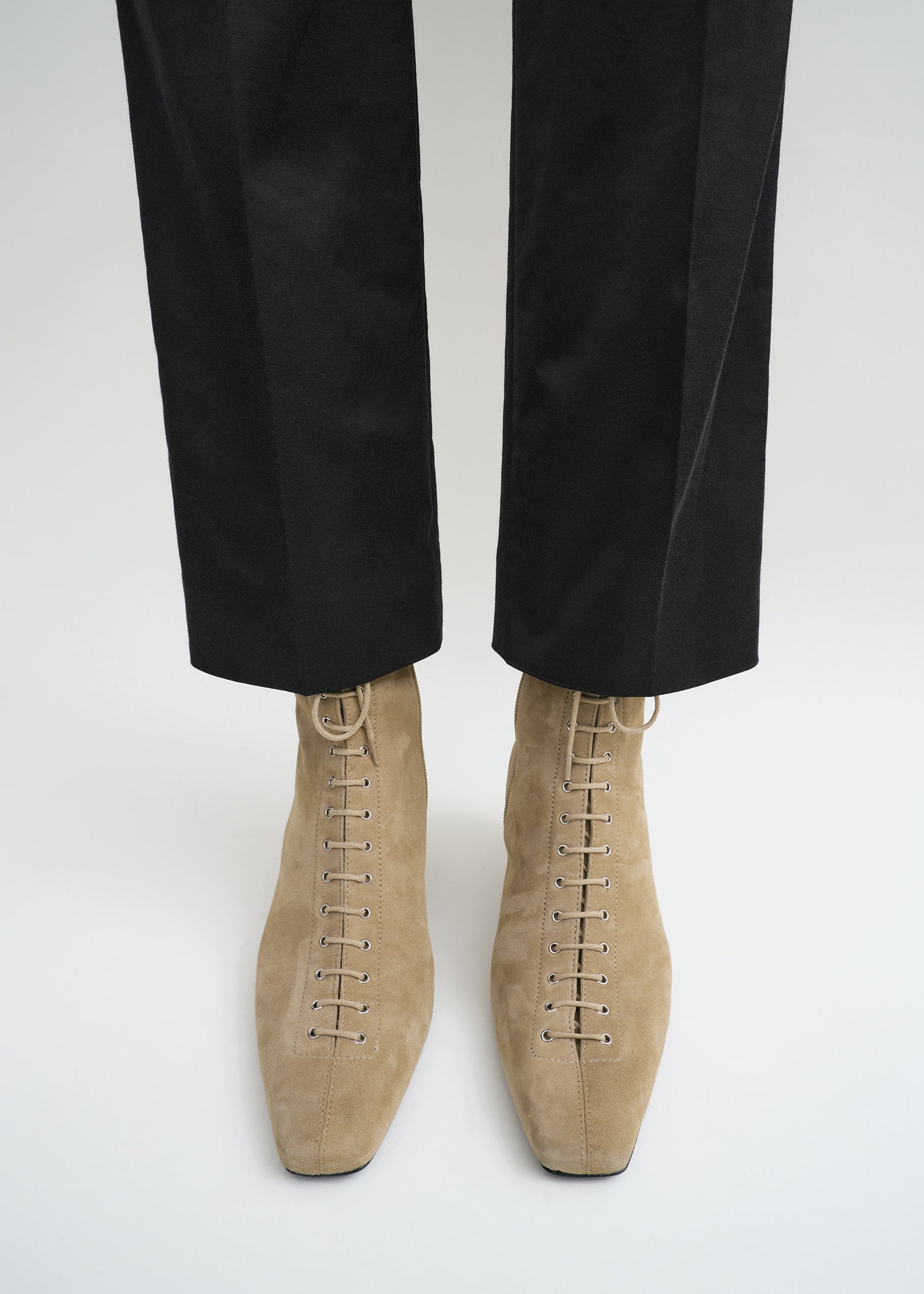 Suede lace-up boots desert