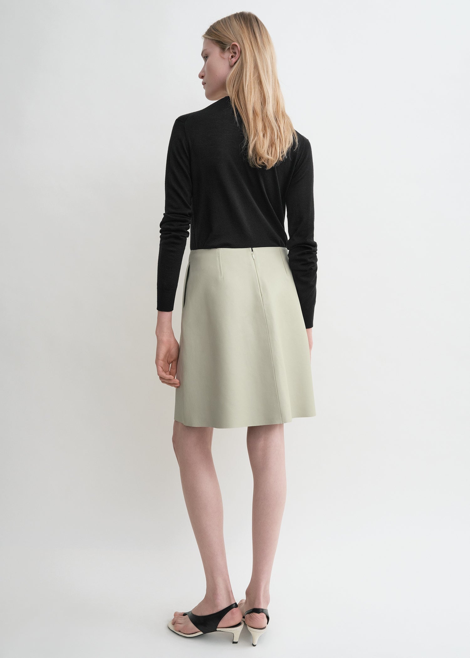 Leather skirt peanut