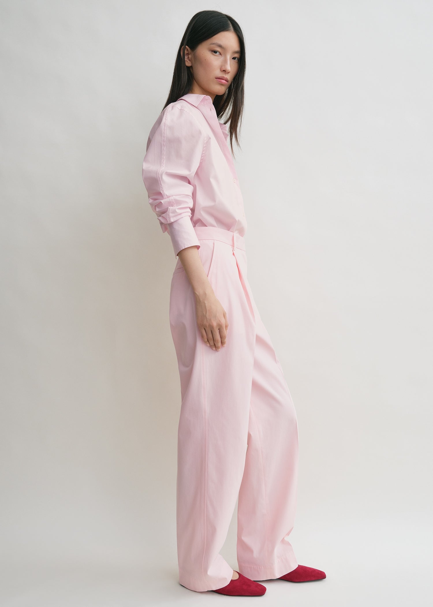 Slanted pocket trousers blossom