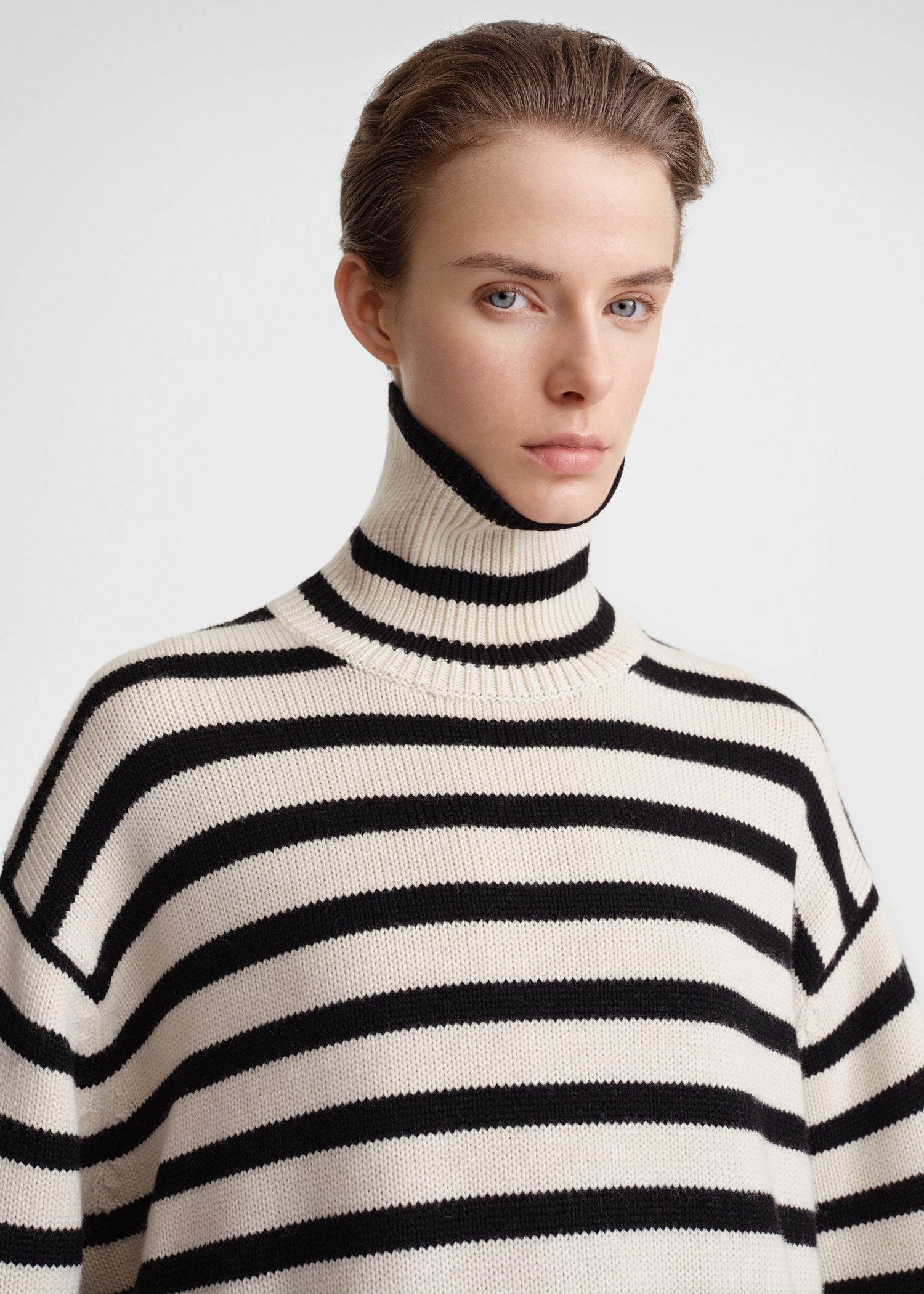 Striped turtleneck 2025